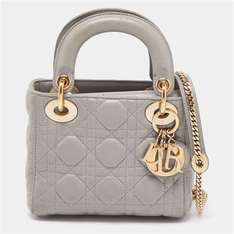 lady dior mini with chain|lady dior mini vs small.